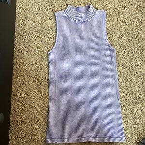 Free people XS purple high neck tank